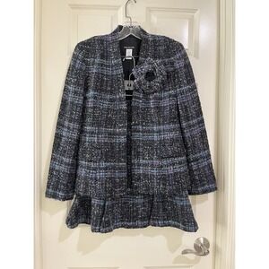 jones new york women 75% wool blend 2- piece suits size 4